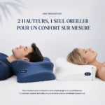 femme dort côté oreiller papillon pro