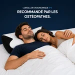 homme dort oreiller papillon côté