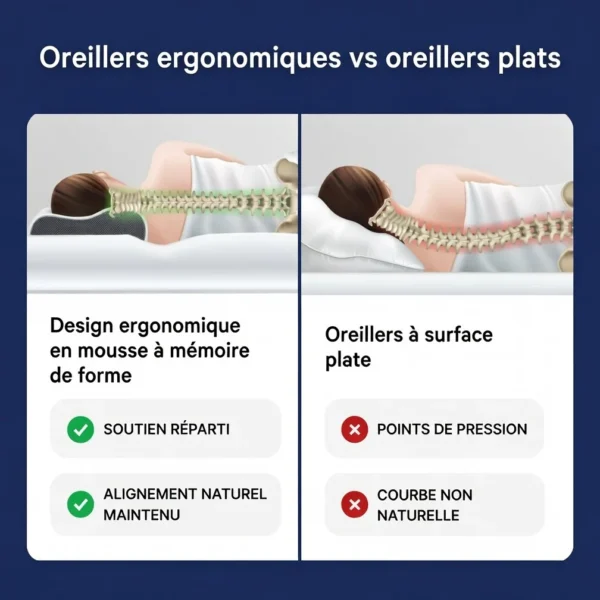 infographie choisir oreiller cervical