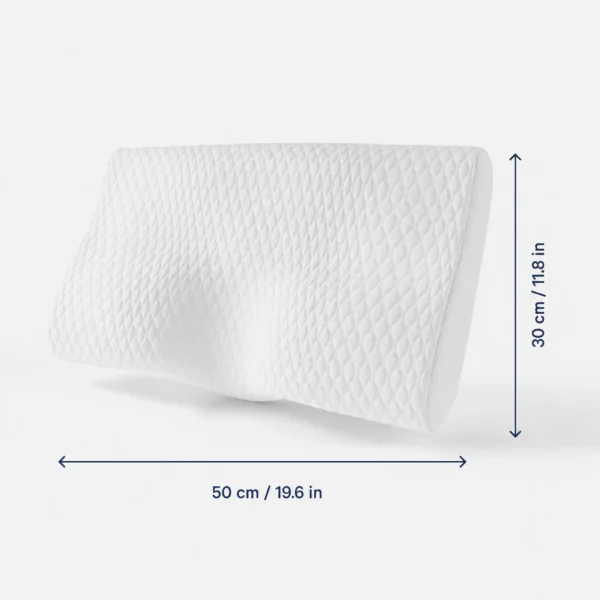 oreiller cervical blanc ergonomique