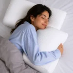 Dormeuse sur le côté avec oreiller cervical dormeurs latéraux