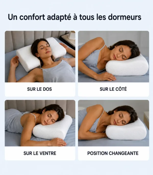 Positions de sommeil compatibles avec l'oreiller cervical dormeurs latéraux