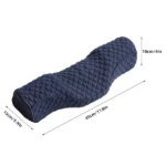 oreiller cervical ergonomique bleu