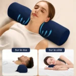 Zones de soutien dos et côté, oreiller cervical orthopédique