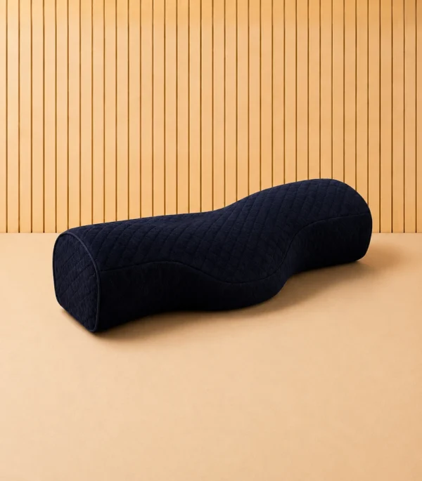 oreiller cervical orthopédique bleu marine