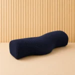 oreiller cervicales long bleu foncé