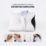 oreiller papillon cervical blanc