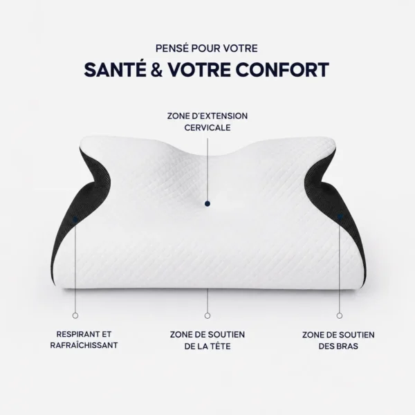 oreiller papillon confort cervical