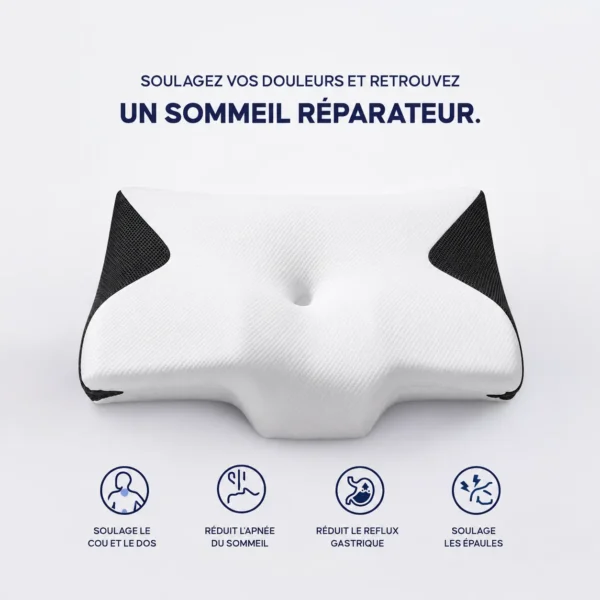 oreiller papillon guide cervical