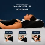 oreiller papillon positions sommeil