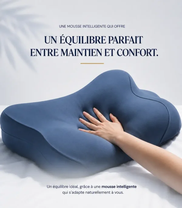oreiller papillon pro densité mémoire forme