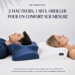 femme dort côté oreiller papillon pro