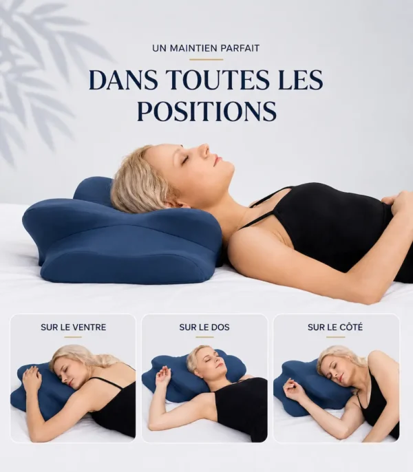 oreiller papillon pro guide positions sommeil