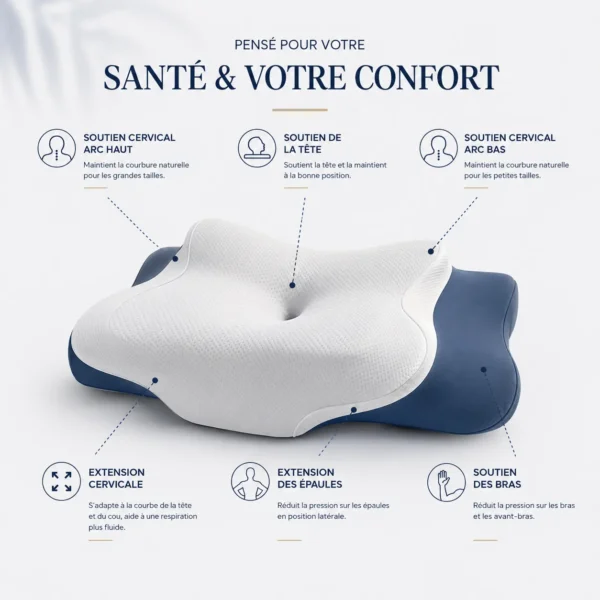 oreiller papillon pro avantages cervical