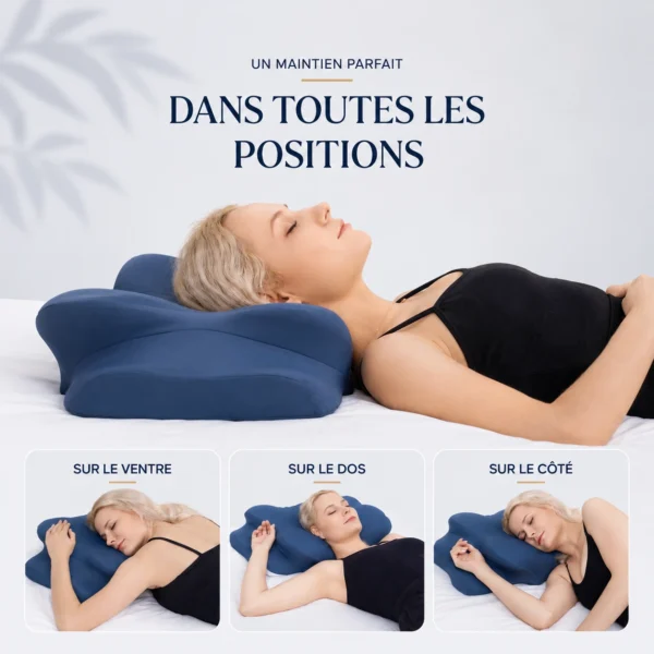 oreiller papillon pro guide positions sommeil