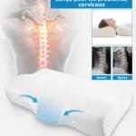 Oreiller anti-ronflement ergonomique conçu pour soulager les problèmes cervicaux