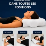 Oreiller anti-ronflement ergonomique - maintien adapté dans toutes les positions de sommeil