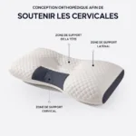 Conception orthopédique de l'oreiller cervical 3 zones