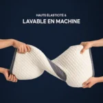 Housse lavable en machine, oreiller cervical 3 zones