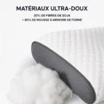 Matériaux ultra-doux de l'oreiller cervical 3 zones