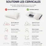 Tableau de comparaison entre oreiller cervical 3 zones et oreiller classique
