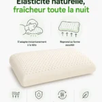 Oreiller latex classique en latex naturel - texture douce et élastique
