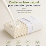 Oreiller latex picots en latex naturel - confort pur et naturel