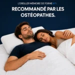 Oreiller mémoire de forme classique recommandé par les ostéopathes - soutien nocturne de la nuque