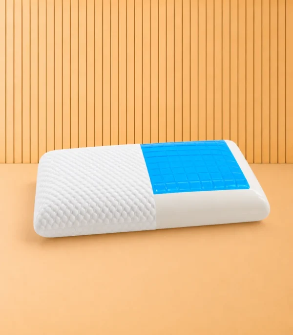 oreiller mémoire de forme gel blanc